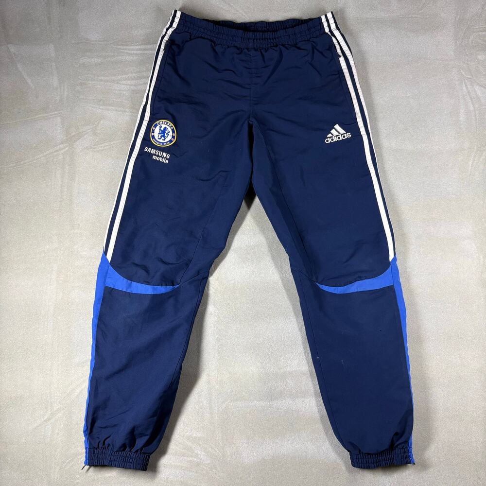 Adidas Chelsea FC Soccer Track Pants Mens S Blue Samsung Mobile Wind Pants